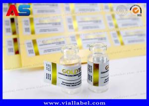Wholesale Gold Foil 10ml Vial Labels Printed Bottle Package Waterproof Strong Adhesive 10ml Label from china suppliers