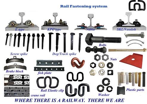 customize track spikes / threaded spike / screw spike for Rail fastening system