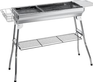 Wholesale Thickened Large Stainless Steel Barbecue Outdoor Folding Barbecue BBQ Portable Barbecue from china suppliers