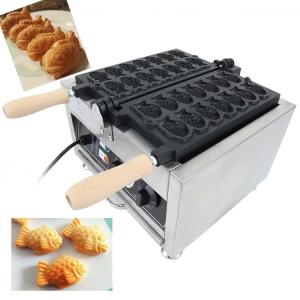 Wholesale 14PCS Japanese Fish Shaped Taiyaki Maker Electric Mini Waffle Cone Baker for 220V from china suppliers