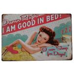 Vintage Sexy Lady Pin Up Girl Painting Tin signs, Metal Plate Art Poster, Wall