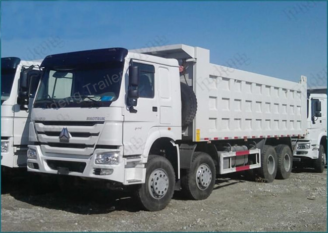 371 Horse Power 25CBM 8 * 4 HOWO Dump Truck 10 Wheelers For Sand Stone Dump Truck