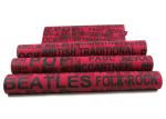 Red Color English Words House Decoration Modern Removable Wallpaper