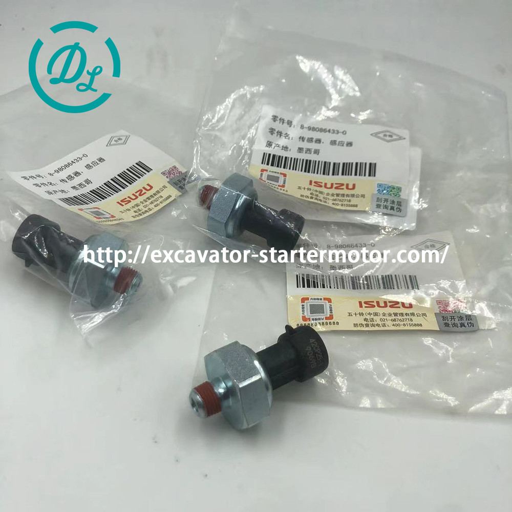 8-98086433-0 Engine Parts Fuel Pressure Sensor 3611310-E1100 Engine 6HK1