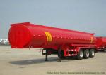 Tri Axle Stainless Steel Tanker Semi Trailer , Palm Oil / Crude Oil Tanker