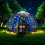 Newest Villa Prefab Houses Resort Bubble Tent Transparent Prefabricated Dome