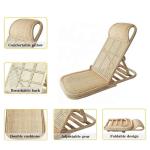 Wholesale Oem Outdoor Picnic Folding Adjustable Camping Lounger Boho Low Rattan