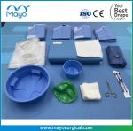 Cardiac Interventional Therapy Coronary Angiography Drape Pack With 4 Hole