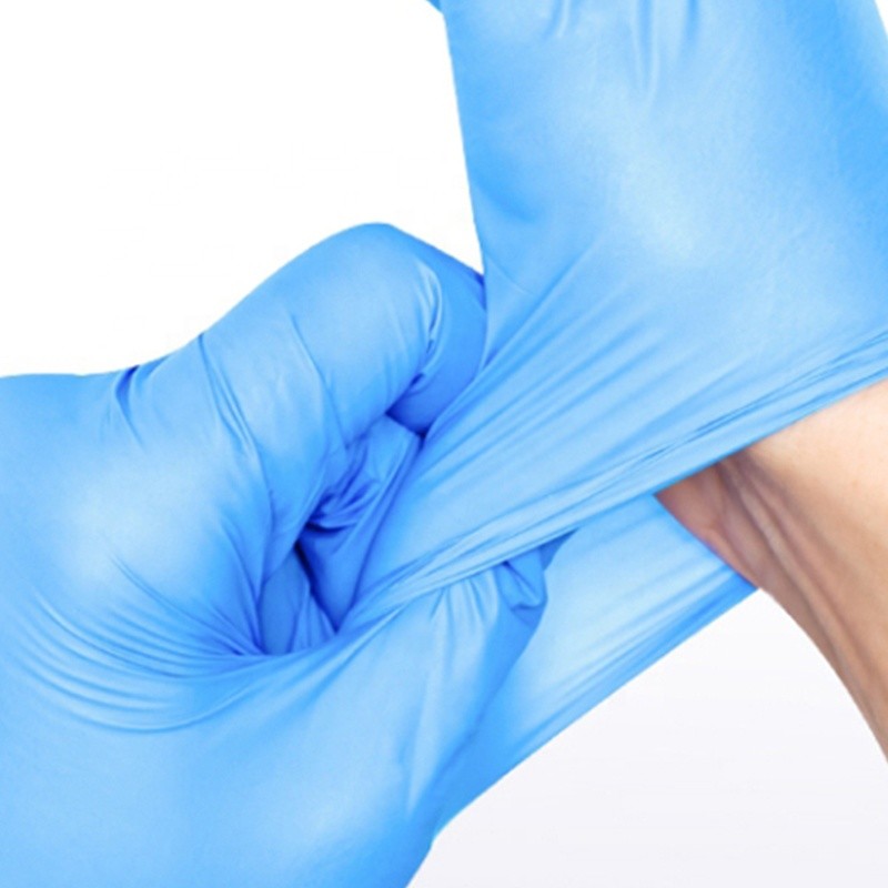 ISO9000 Large Powder Free Nitrile Gloves Used In Hospitals High Flexibility