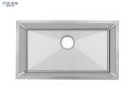 Stainless Steel 304 Commercial Double Bowl Sink Quality Soundproofing Structure