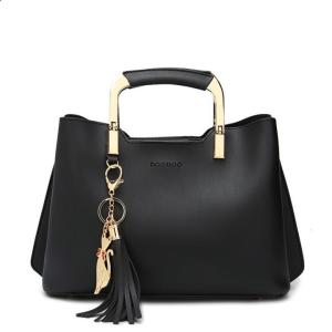 Wholesale PU Leather Handbags Fashion Tassel Bags for Lady Simple High Quality Tote Bag from china suppliers