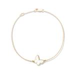 White Mother Of Pearl 18K Gold Bracelet Sweet Alhambra Butterfly Bracelet