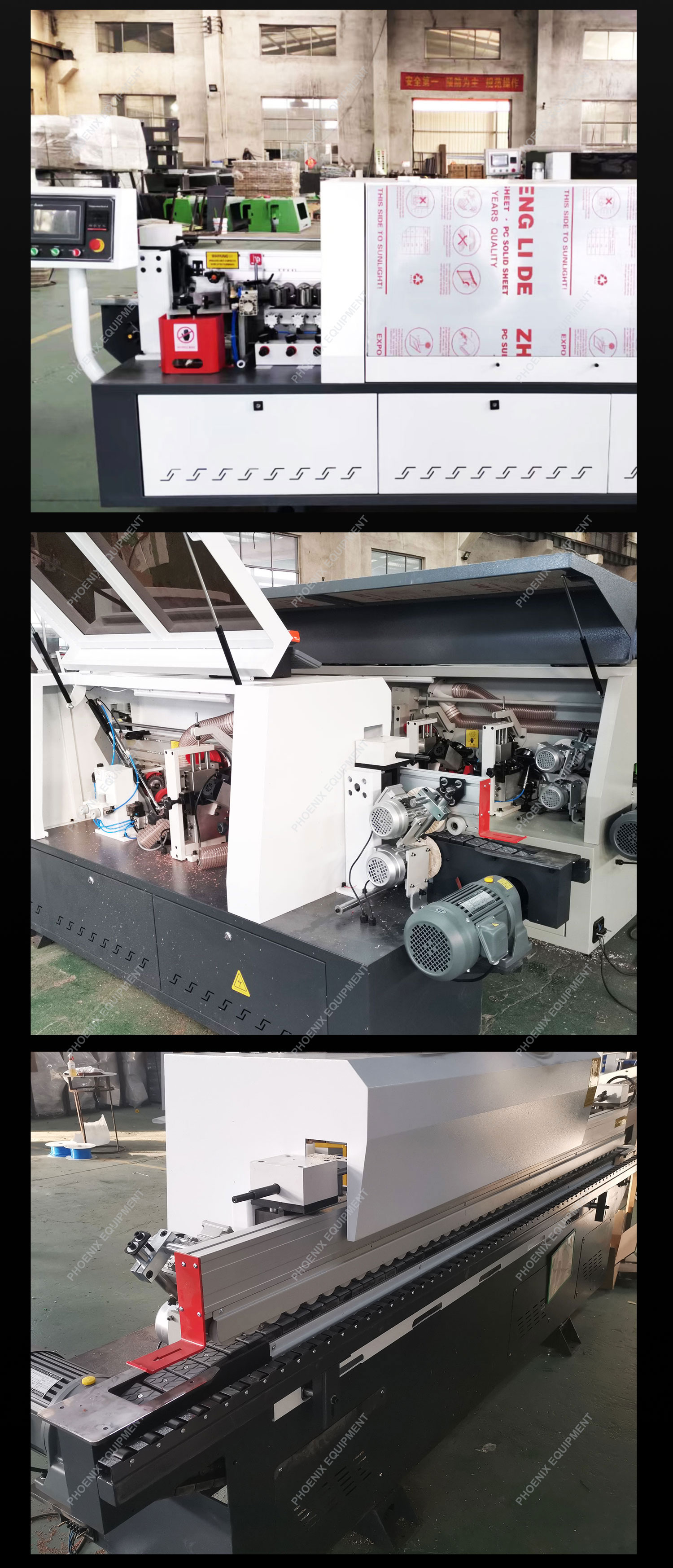 3300*800*1550 Full-automatic Edge Banding Machine for Wood CNC Furniture Cabinet PVC MDF