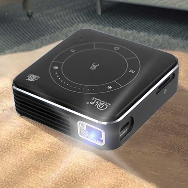 65 Lumens 4K Smart Home Theater DLP Projector 188g Multi Angel Keystone Correction