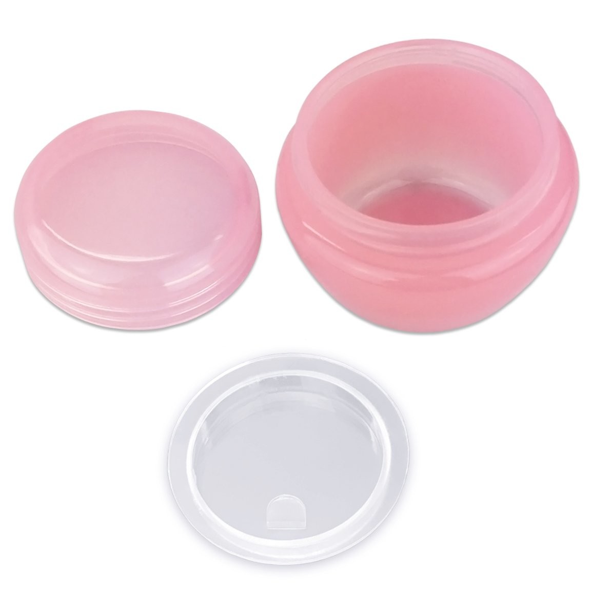 Cosmetic Packing Cosmetic Cream Jar Viscous Sealing Pink Plastic Lotion Jars