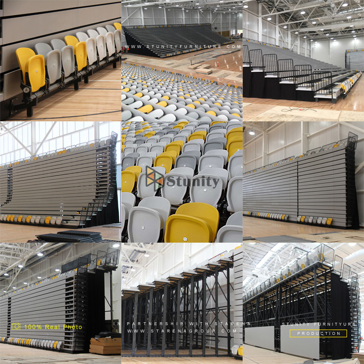 Safe Professional Custom Retractable Bleacher System