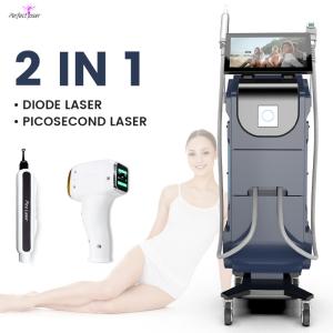Wholesale 4 Probes Best Price Laser Hair Removal 755Nm Picosecond + 808Nm Diode Laser Beauty Machine from china suppliers