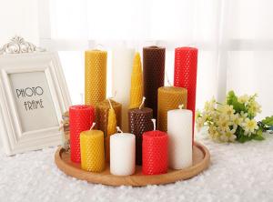 China Colorful Beeswax Candles Handmade Beeswax Foundation Sheets Candles Home on sale