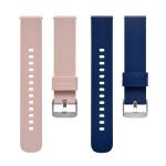 Silicone 22mm Soft Rubber Watch Strap with Stainless Steel Buckle