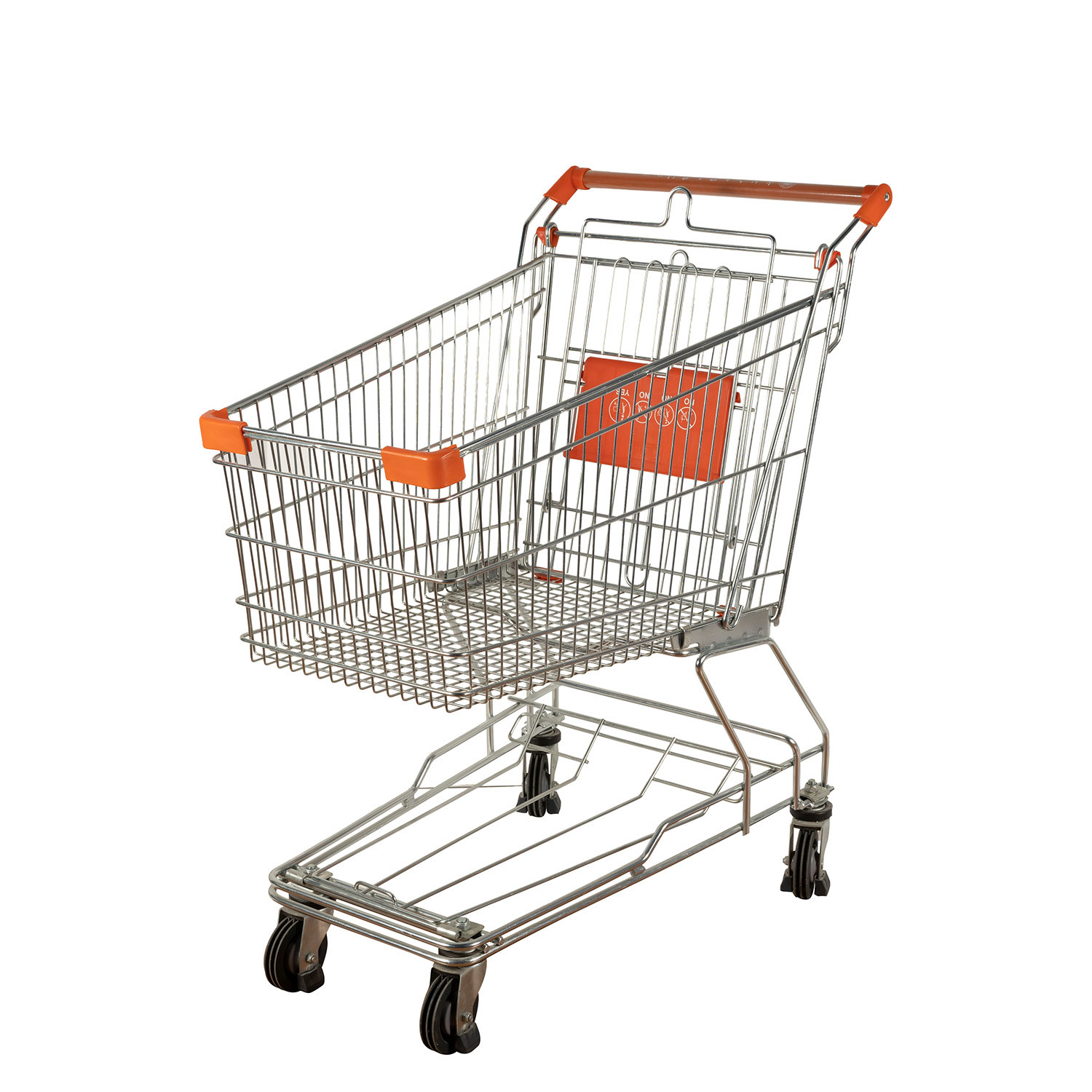 Asian 125L Standard Metal Shopping Trolley Supermarket Grocery Trolly Cart EN BS 1929