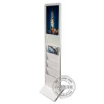 Floor Stand Kiosk Digital Signage LCD 21.5 Inch 1920*1080 With Book Brochure