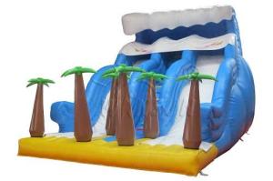 Wholesale Durable Commercial Inflatable Water Slides Tropical Rain Forest Themed from china suppliers
