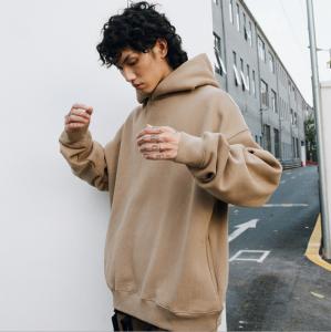Wholesale 360gsm Plain White Pullover Sweatshirts 100% Cotton Oversized Blank Hoodies from china suppliers