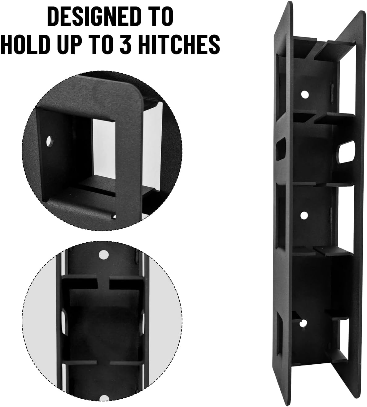 1.25" 2" Hitch Storage Wall Mounted Hitch Receiver for Bike Cargo Rack Storage Garage Organizer 7 Hitch Storage Mount