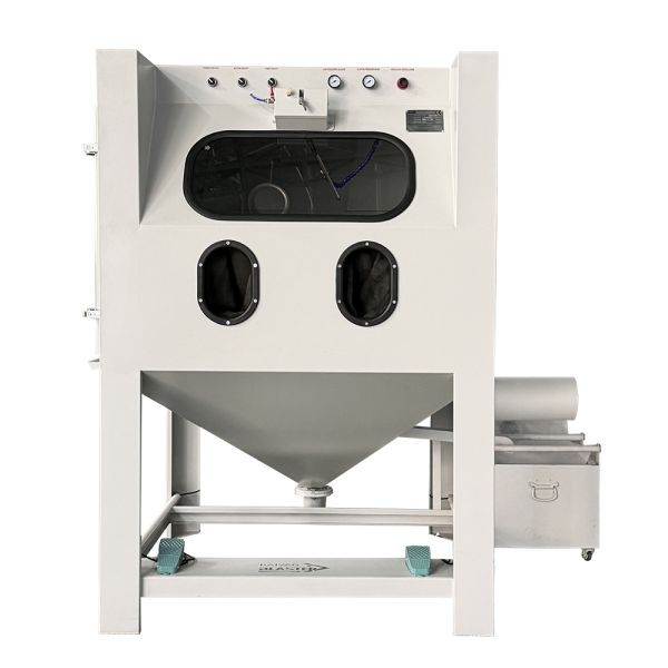 Sandblasting of Alloy Wheel Surfaces Closed Loop Wet Sandblasting Cabinet Dust-free Water Sand Blasting Machine