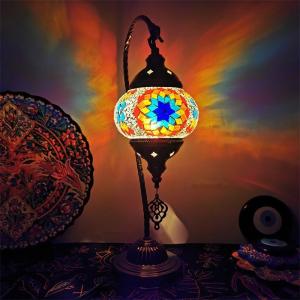 Wholesale Mediterranean style Art Deco Turkish Mosaic Table Lamp(WH-VTB-09) from china suppliers