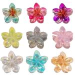 AB color frangipani hair clip Flower shark clip hair accessories