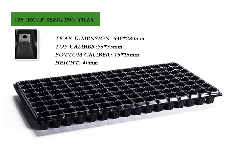 Durable whole sales plastic seedling tray (32cells /50/72/105/128/200 cells)