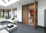 Solid Wood Modern Pivot Front Doors