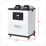 200W Hair Salon Fume Extractor White Color / Digital Display nail fume extractor