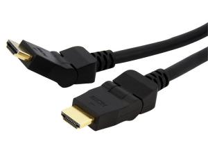 Wholesale 1m 180° Pivoting Swivel High Speed HDMI Cable HDMI roating cable Gold-plated connector from china suppliers
