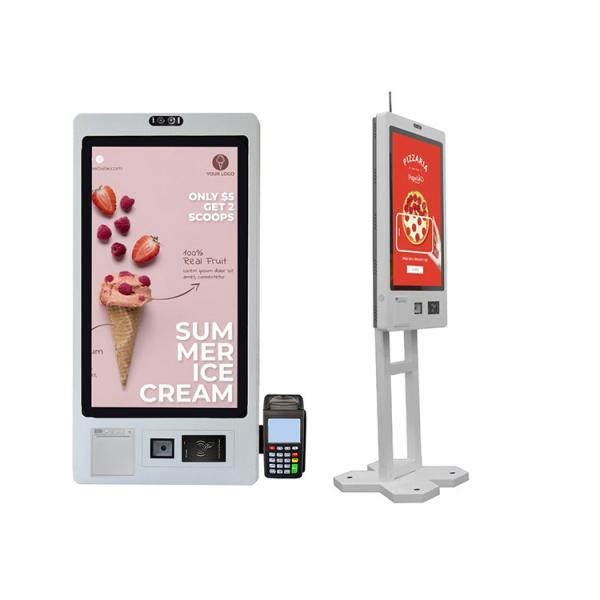 32 Inch Shopping Mall Automated Checkout Machine Touch Screen Digital Kiosk