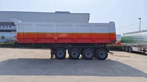 Wholesale Steel 30-100 Ton Hydraulic Tipping Rear End Semi Trailer for Heavy Duty Transportation from china suppliers