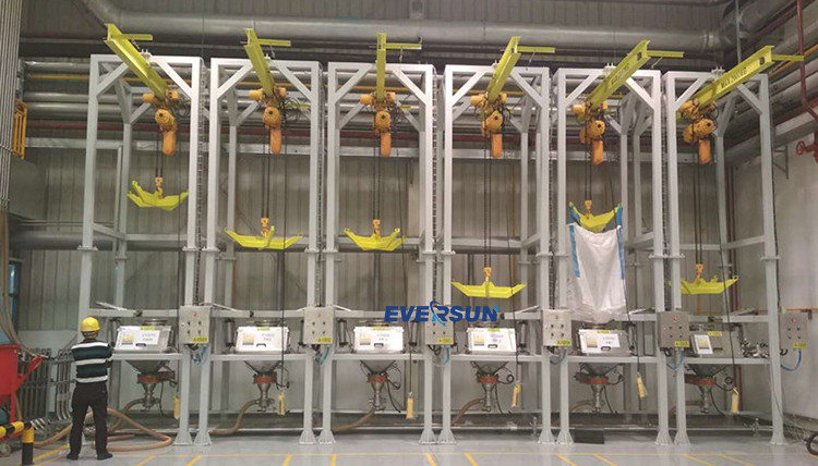 Bulk Bag Dumping Station Food Bulk Bag Lifter Unloader Machine