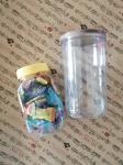 OEM Food Safe Plastic Bottles 90.6mm 108.8mm 136.2mm Height