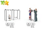 Anti Static Outdoor Park Exercise Equipment Non Faded Color GS CE Approved