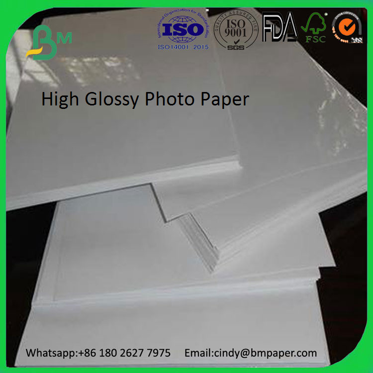 Good quality 210gsm 230gsm 250gsm 300gsm 400gsm cast coated glossy inkjet photo paper