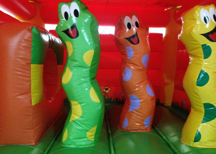 PVC Tarpaulin Customized Insect Coconut Tree Theme Castle Kids Inflatable Bounce Jumping house