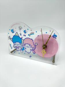 Wholesale Inkjet Printing Acrylic Table Clock Engraving With Stainless Steel Stents from china suppliers