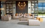 Contemporary Living Room Nordic Design Modern Fabric Sofa