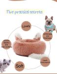 OEM 40CM 50CM Pet Round Dog Sleeping Bag Coffee Color