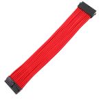 Good quality Red sleeved 24 pin ATX power supply extension cable 18AWG