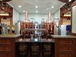 Semi - Automatic Beer Brewing Equipment Red Copper Brewhouse System In Bar