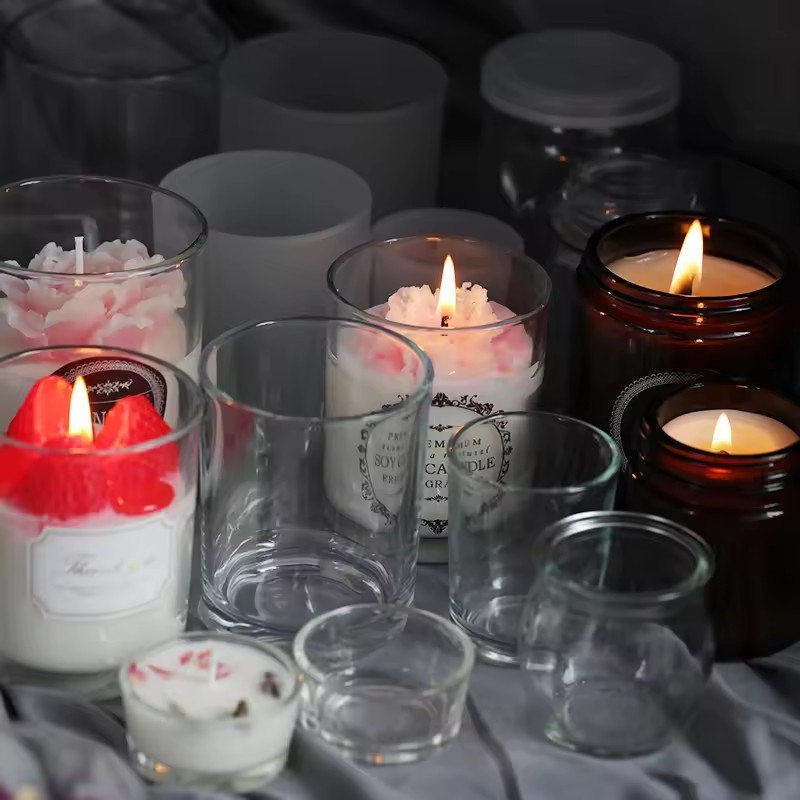 5oz 9oz Luxury Candle Making Jars With Lids For Scented Candles Home Decoration
