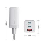 universal 3 port support 18w fast mini usb c gan technology pd 65w mobile phone
