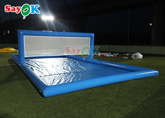 Water Park Games Large Pool Inflatable Volleyball Field Inflatable Water Tennis Court For Sport Games